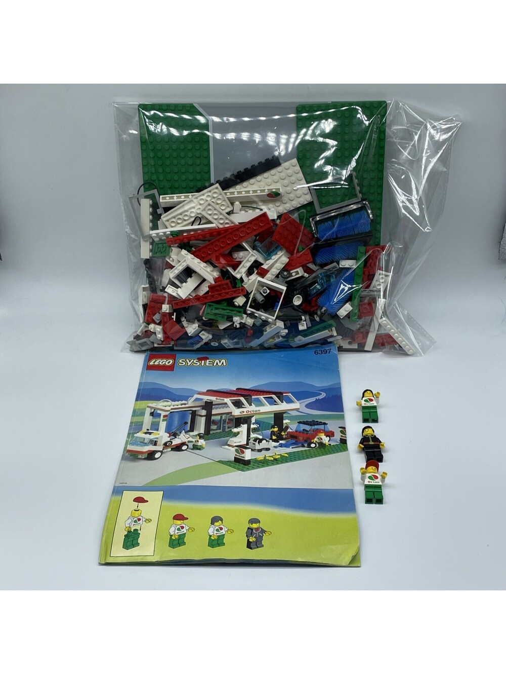 Vintage LEGO Town Set 6397 Gas N' Wash COMPLETE With Instructions Ready To Build